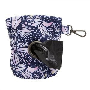 Top Paw Treat Training Dog Waste Bag Dispenser Waist Clip Obedience Pink Butterf